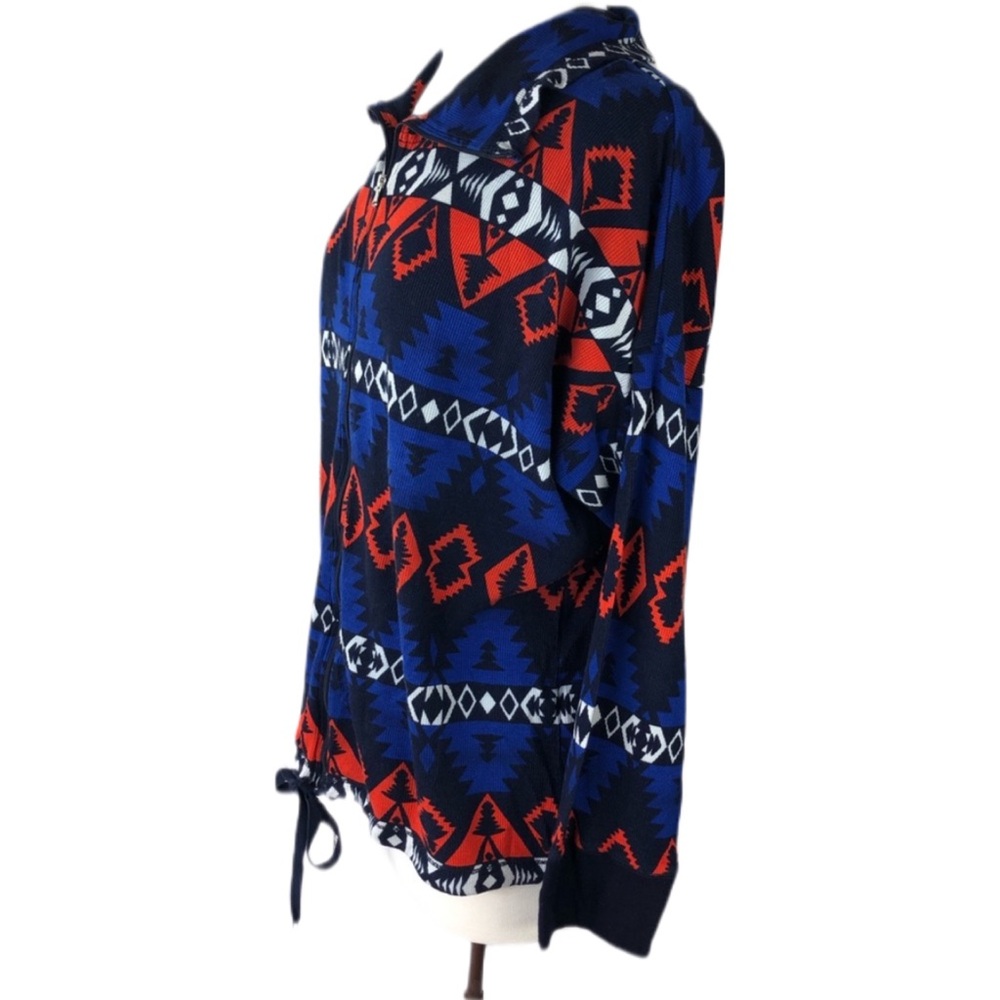 Ralph Lauren Active Full Zip Aztec Lightweight Ribbed Jacket Medium Southwest - Picture 3 of 9